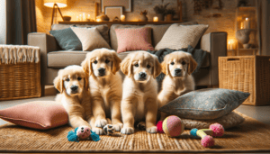 golden retriever puppies dandruff