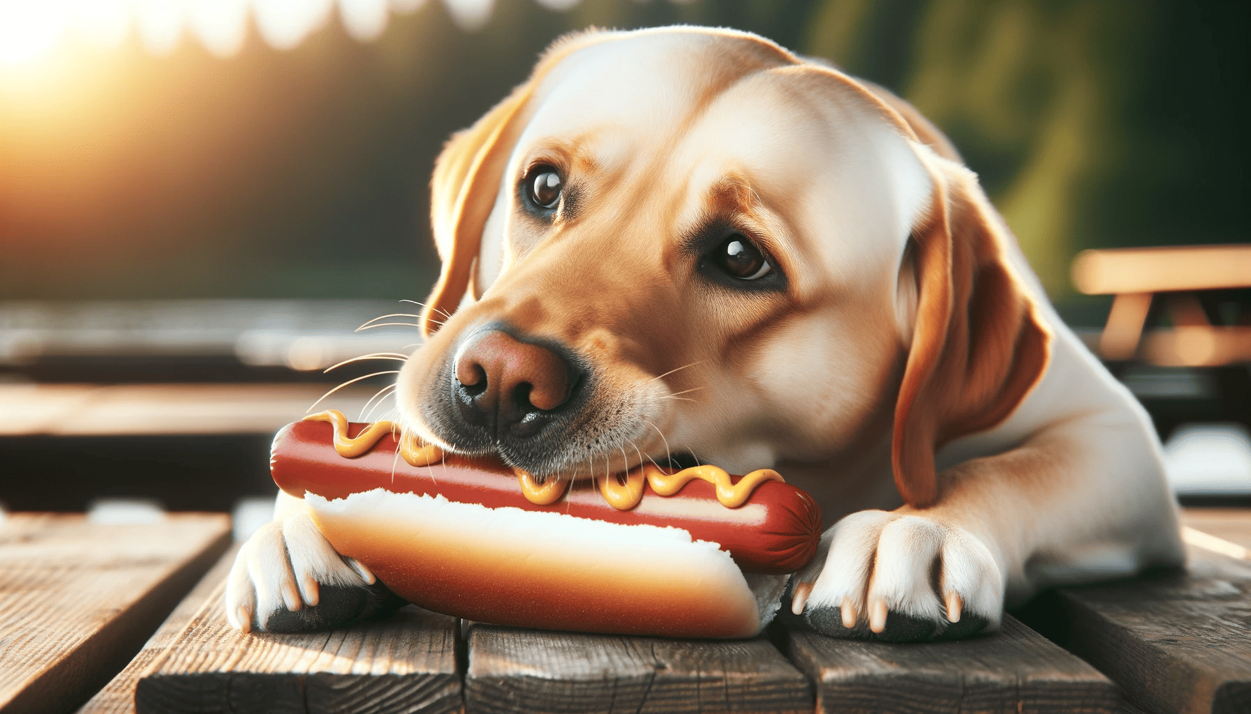 can dogs eat beef hot dogs labrador