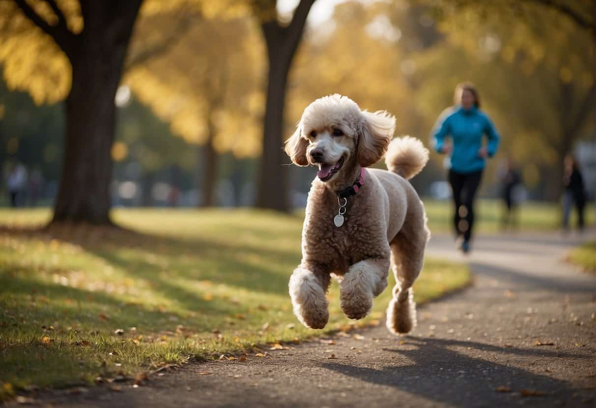 how much running does a standard poodle need