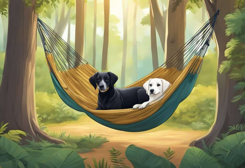 hammock camping with dogs