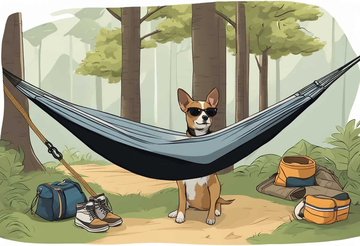 training dog for hammock camping
