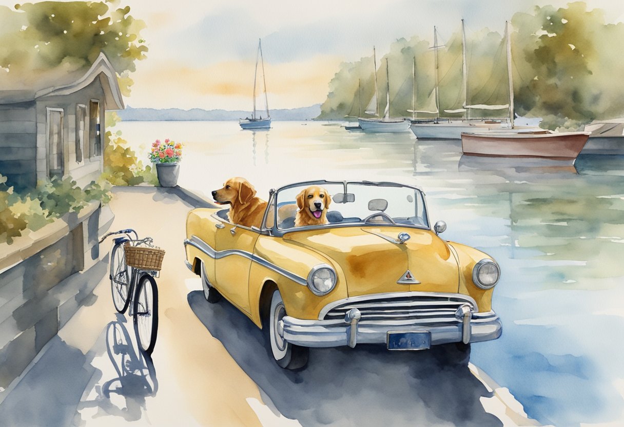 modes of travel with a golden retriever