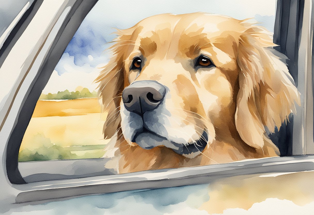 traveling with a golden retriever